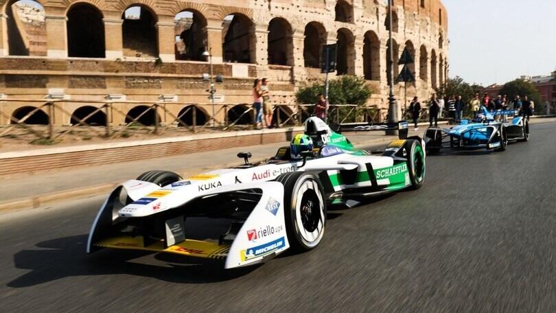 La Formula E sfreccia per le strade di Roma