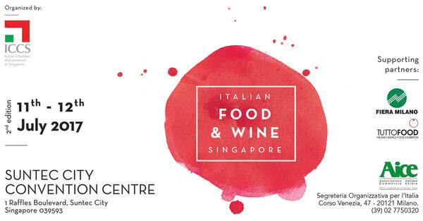 Partecipa all'Italian Food and Wine in Singapore 2017