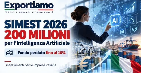 SIMEST 2026: 200 milioni per l'Intelligenza Artificiale. Come accedere ai finanziament