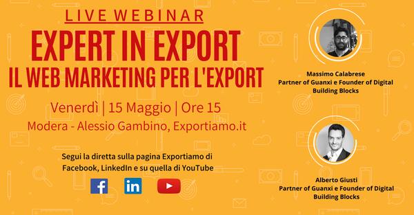 Expert in Export - V Puntata: il Web Marketing per l'Export